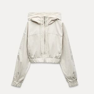 CROP HOODED JACKET